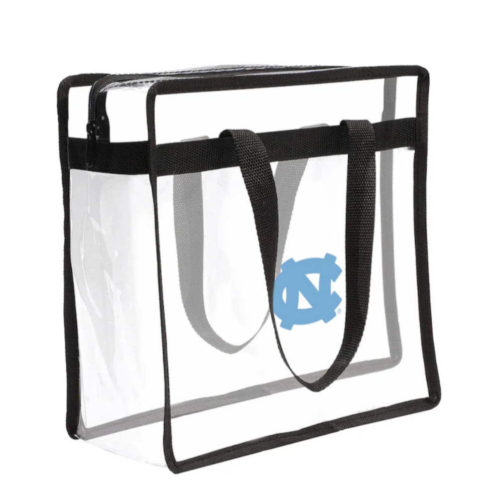 🆕North Carolina Tar Heels Clear Tote Bag By FANATICS Sports Stadium Bag